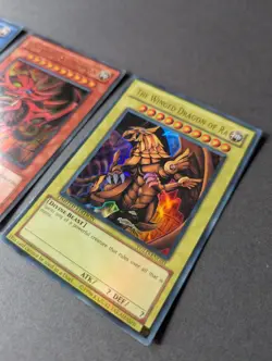 Egyptian God Cards Ra, Slifer, Obelisk Set Ultra Rare Yu-Gi-Oh! NM PSA - Image 4