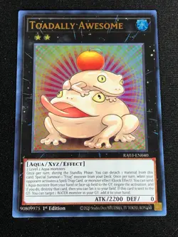 YUGIOH TOADALLY AWESOME RA03-EN040 1ST ULTRA - Image 1