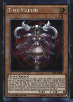 Time Maiden BLLR-EN035 Battles of Legend: Light's Revenge Yu-Gi-Oh LP - Image 1