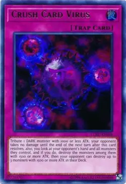 Yugioh! LP Crush Card Virus (Version 2) - LCKC-EN046 - Ultra Rare - Unlimited Ed - Image 1