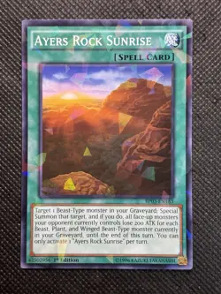 YuGiOh! - Ayers Rock Sunrise BP03-EN183 Shatterfoil Rare 1st Edition Near Mint - Image 1
