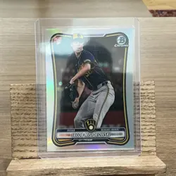 Topps Bowman Chrome 2025 Jacob Misiorowski Brewers Rookie Card #35 - Image 1