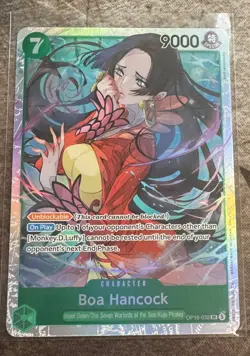 Boa Hancock One Piece OP16 The Time of Battle Super Rare Foil OP16-032 - Image 1