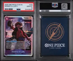 2025 ONE PIECE STARTER DECK ST26-PURPLE/BLACK #005 MONKEY D. LUFFY PSA 10 - Image 3
