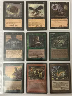 FF-1 Mixed Lot Of Signed By Heather Hudson Magic The Gathering Cards - Image 1
