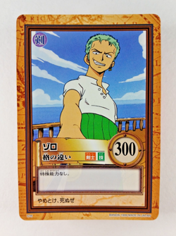 Roronoa Zoro - C06 - One Piece Carddass Hyper Battle card (1999 Japan) TCG - Image 1