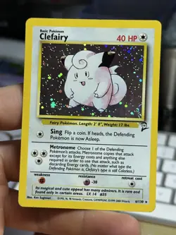 Clefairy 6/130 Chansey 3/130 Base Set 2 2000 Holo Vintage Pokemon Card Lot WOTC - Image 4