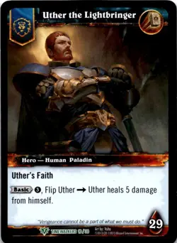 Uther the Lightbringer World of Warcraft TCG WOW - Image 1