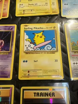 Secret Rare Surfing Pikachu XY Evolutions (EVO) Collection Holo & Rare Cards Lot - Image 3