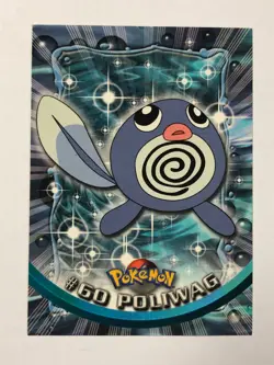 Pokemon Card Blue Label Topps TV Animation #60 Poliwag Near Mint - Image 1