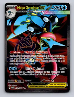 MEGA GRENINJA EX 100/086 ULTRA RARE CHAOS RISING POKEMON HOLO NM - Image 1