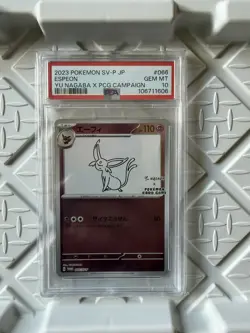 Pokemon TCG Espeon 066/SV-P 2023 JP Sv-P Promo Holo Yu Nagaba PSA 10 - Image 1