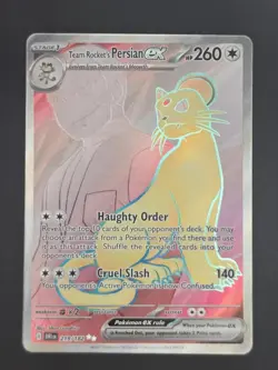 Team Rocket's Persian ex - 219/182 SV10: Destined Rivals Pokemon TCG NM - Image 1