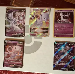 Pokemon TCG Fusion Strike 7-Card Holo/Foil Lot incl. Mew V + Mewtwo VSTAR - Image 2