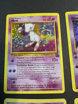 Pokemon Cards Custom Made Very High Quality 1st Edition Holographic Mew, MEWTWO, - Image 1