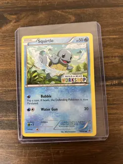 2013 Squirtle Build-A-Bear BAB Stamped Promo Card 14/101 Pokemon TCG Exclusive - Image 1