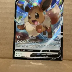 Pokemon TCG Crown Zenith Eevee V Holo Ultra Rare Card 108/159 - Image 3