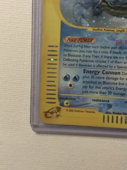 Pokemon Blastoise Holo Rare Expedition #4 Pokemon TCG Super Rare Vintage Card - Image 2
