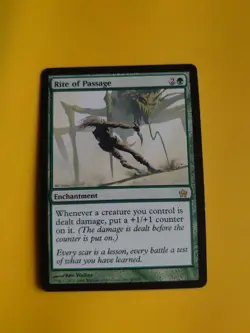 Rite of Passage. Rare Enchantment Fifth Dawn. Magic the Gathering Card. - Image 1