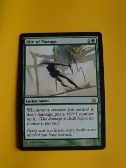 Rite of Passage. Rare Enchantment Fifth Dawn. Magic the Gathering Card. - Image 2