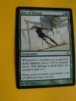 Rite of Passage. Rare Enchantment Fifth Dawn. Magic the Gathering Card. - Image 4