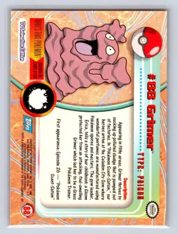 Grimer #88 Topps Trading Cards Series 2 Pokemon Lightly Played - Image 2