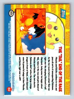 Ash and Slowking #73 Topps The Movie 2000 Trading Cards Pokemon Lightly Played - Image 2