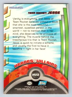 Team Rocket: Jesse #119 Topps Trading Cards Series 2 Pokemon Lightly Played - Image 2