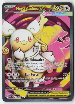Pokemon Mega Audino ex 253/217 Ultra Rare Ascended Heroes Holo NM - Image 1