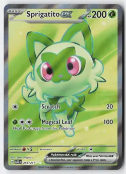 Pokemon Sprigatito ex 251/217 Ultra Rare Ascended Heroes Holo NM - Image 1