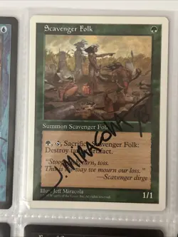 HH-1 Mixed Lot Of Signed By Jeff Miracola Magic The Gathering Cards - Image 4
