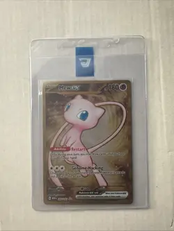 Mew EX 205/165151 Gold Hyper Rare Metal Card Pokemon Card NM - Image 1