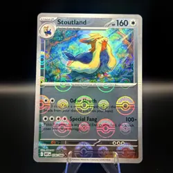 STOUTLAND WHITE FLARE 076/086 REVERSE HOLO NEAR MINT - Image 1