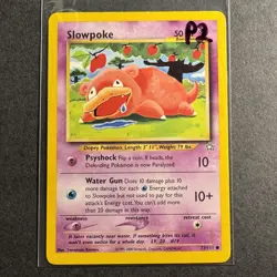 Slowpoke - 73/111 - Neo Genesis - Unlimited - Common - Pokemon - Played - Image 3