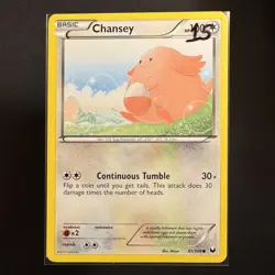 Chansey - 81/108 - Dark Explorers - Pokemon - Common - Damaged - Image 3