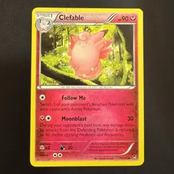 Clefable - 71/111 - Furious Fists - Pokemon - Uncommon - Damaged - Image 1