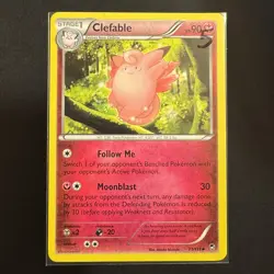 Clefable - 71/111 - Furious Fists - Pokemon - Uncommon - Damaged - Image 3