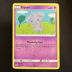 Espurr - 59/147 - Burning Shadows - Pokemon - Common - NM - Image 1