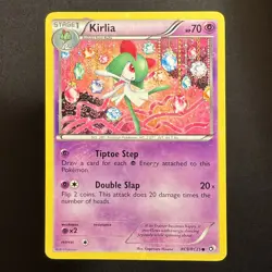 Kirlia - RC9/RC25 - Legendary Treasures - Pokemon - Reverse Holo - Damaged - Image 1