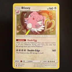Blissey - 102/145 - Guardians Rising - Pokemon - Rare Holo - Played - Image 1