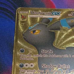 Pokemon Umbreon GX Ultra Rare Full Art Gold Foil Card SV69/SV94 200 HP - Image 5