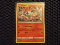 Victini SM225 Black Star Promo COSMOS Holo Pokemon Card * NM *2019* - Image 1