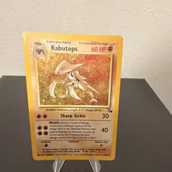 Pokemon TCG WOTC Kabutops 9/62 Fossil Unlimited Holo Rare EN 60 HP Stage 2 - Image 1
