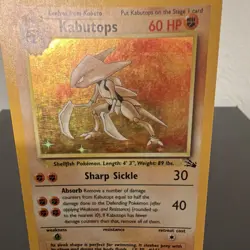 Pokemon TCG WOTC Kabutops 9/62 Fossil Unlimited Holo Rare EN 60 HP Stage 2 - Image 4