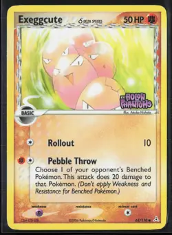 Exeggcute 65/110 Delta Species EX Holon Phantoms 2006 Reverse Holo Pokemon Card - Image 1