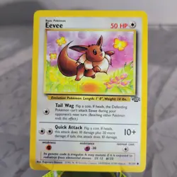 Eevee 51/64 Jungle Unlimited Non Holo : Pokemon Card TCG - LP - Image 1