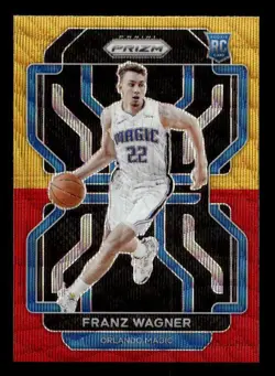 2021-22 Panini Prizm Franz Wagner SSP RC Red and Gold Wave #310 Orlando Magic - Image 1