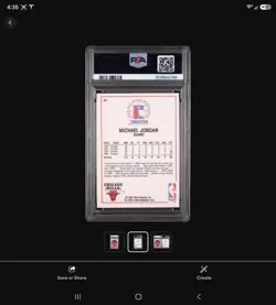 1989-90 NBA Hoops - All-Star Game Michael Jordan #21 PSA GRADED 8 - Image 3