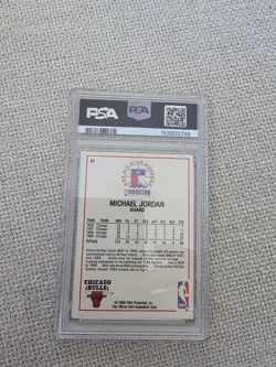 1989-90 NBA Hoops - All-Star Game Michael Jordan #21 PSA GRADED 8 - Image 5