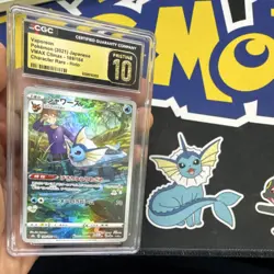 Vaporeon CGC PRISTINE 10 189/184 2021 Japanese VMAX Climax CR Holo - Image 5
